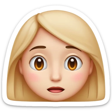 Create a shyness imoji sticker