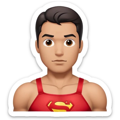 superman red underwear sticker