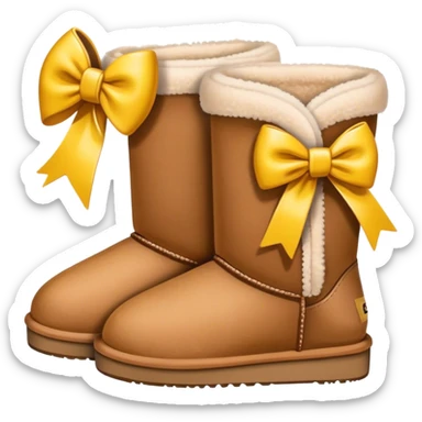 uggs with bow sticker