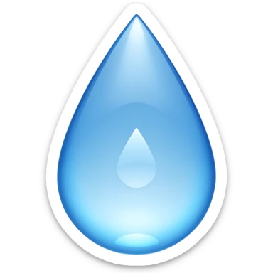 large tear drop sticker