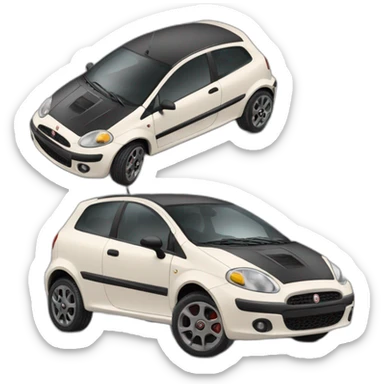 alive fiat punto like in the cars movie sticker