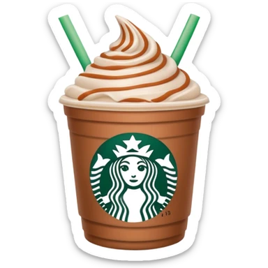 Caramel Frappuccino sticker