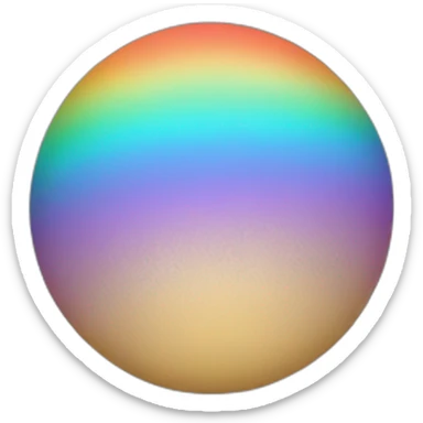 rainbow moon' sticker