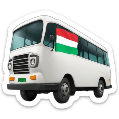 Buss with uae flag sticker