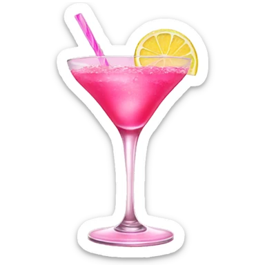 Barbie pink cocktail sticker