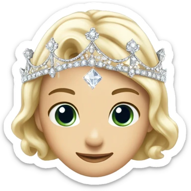 dainty jeweled british diamond tiara sticker