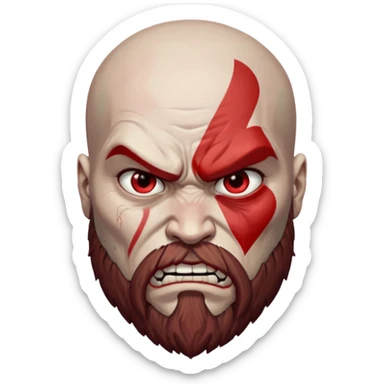 God of war, Kratos face sticker