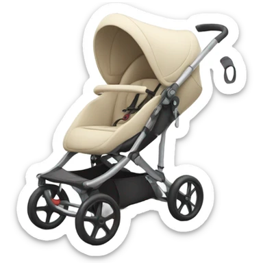 Children's stylish stroller for babies sticker
