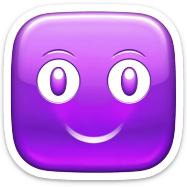 shiny purple text saying "YOU" sticker