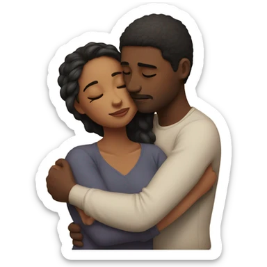 intimate moment between two lovers sticker