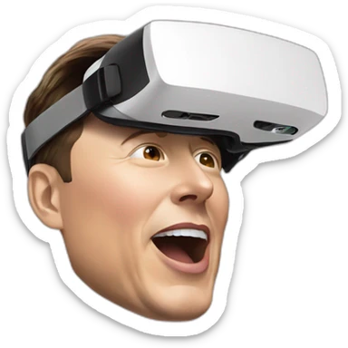 Elon Musk, vr headset sticker