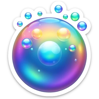 combine 💥 and 🫧 (explosion emoji and bubble emoji) sticker