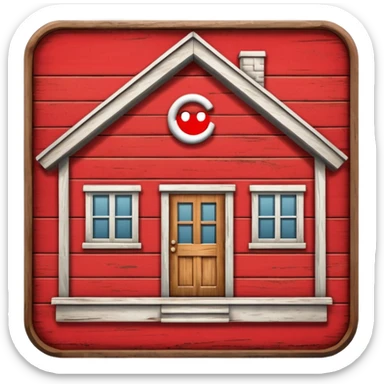 real estate sign red sticker