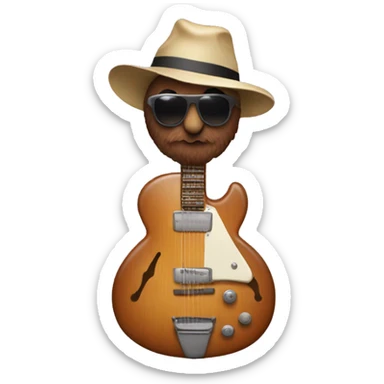 yacht rock guitar turkey sticker