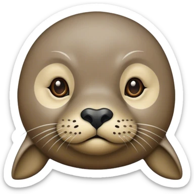 seal with unibrow sticker