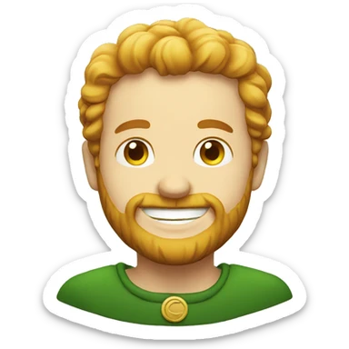 Irish man smile sticker