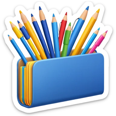 stationery items sticker