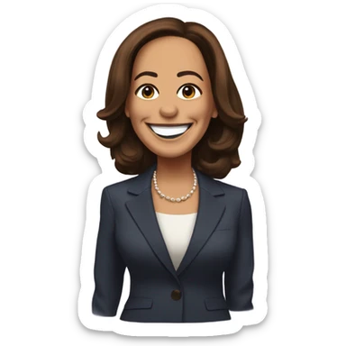 kamala harris winking sticker