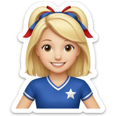 Cheer squad, blonde, Burnett  sticker