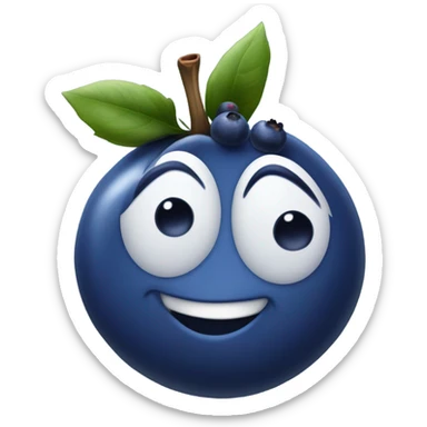 Blueberry sticker