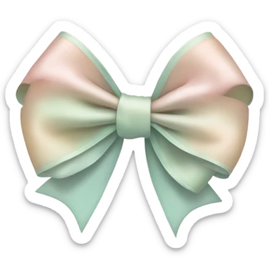Make aan aestetic bow sticker