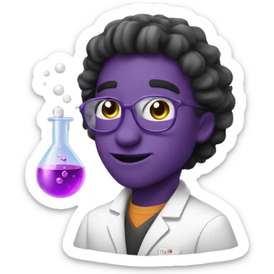 cute chemistry with purplepotion  sticker
