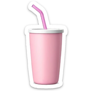 stanley tumbler pink with handle and straw sticker