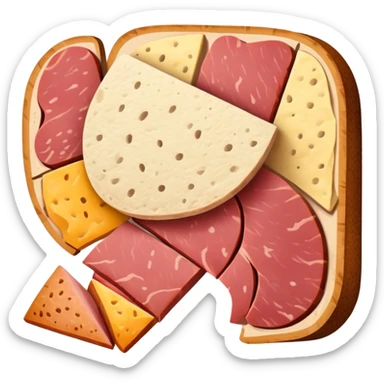 picasso abstract art SPAM MEAT painting sticker