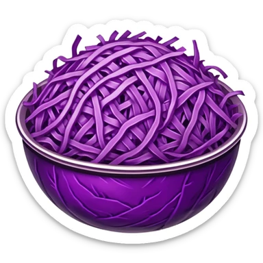 Red cabbage - grated sticker