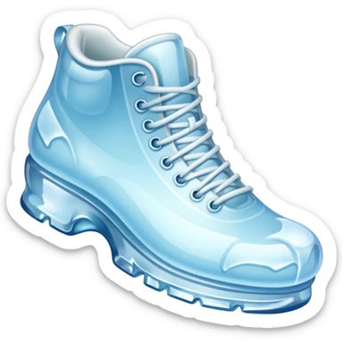 shoe made of ice sticker