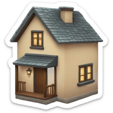cozy house sticker
