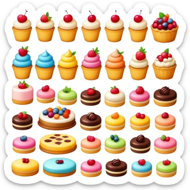 Yummy desserts sticker
