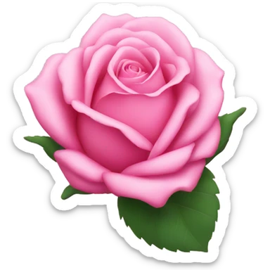 pink rose sticker