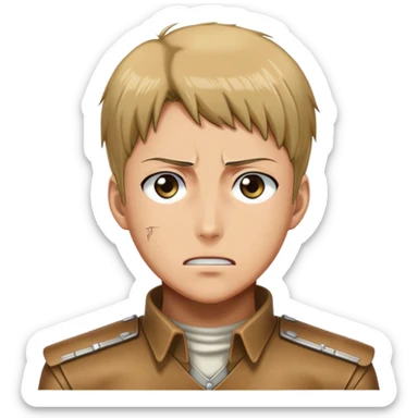 Jean Kirstein from attack on titan  sticker