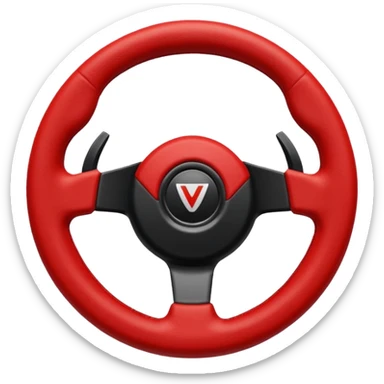 volante de racing sin logo sticker