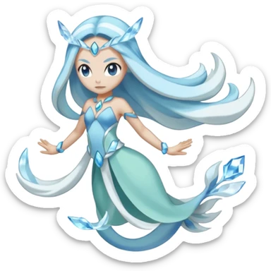 Meloetta-Amaura-Aurorus-Pokémon-Fakémon-fusion-hybrid-creature sticker