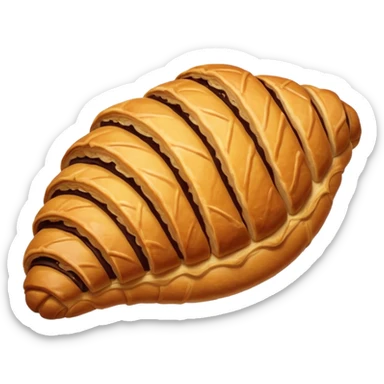 Chocolate crossaint sticker
