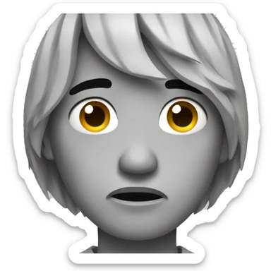 Sad because I broke my phone  sticker