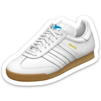 White Adidas sambas sticker