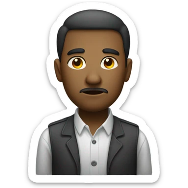 Side eye and annoyed face  sticker