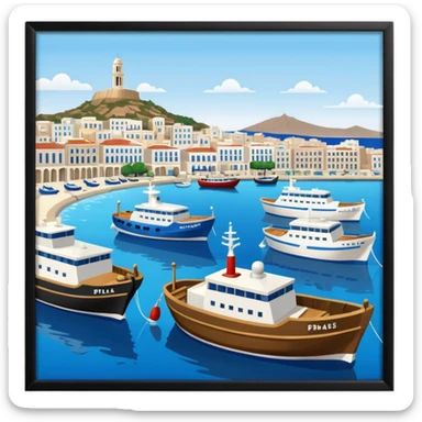 piraeus is a city in athens and it has the main port of athens too sticker