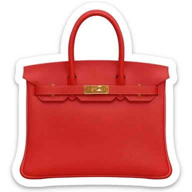 matte red hermes birkin bag sticker