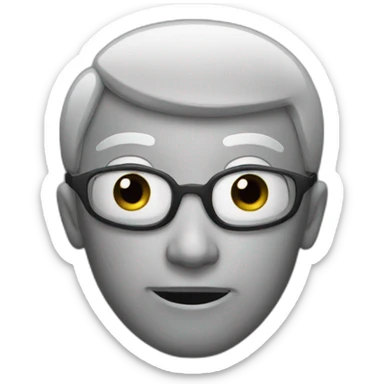 Telling something to someone sticker