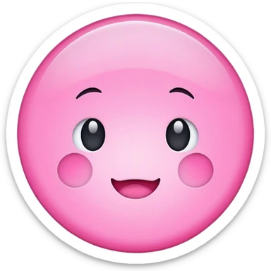Pink circle plain sticker