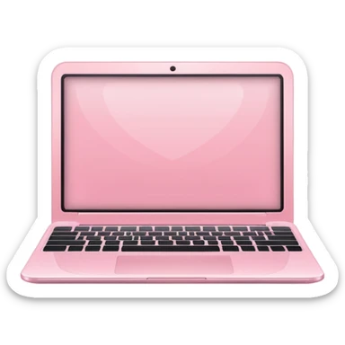 pastel pink laptop sticker
