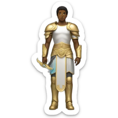 Archangel Michael have wings and blade sticker