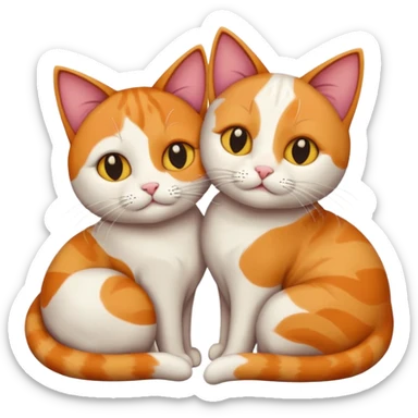 two lesbian cats  sticker