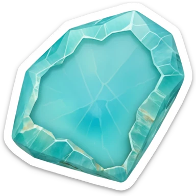 peruvian opal gemstone raw crystal mineral sticker