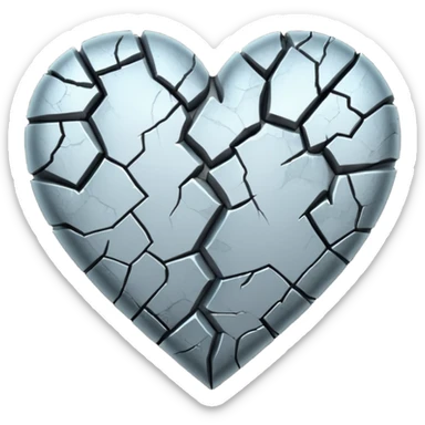 Hollow heart sticker