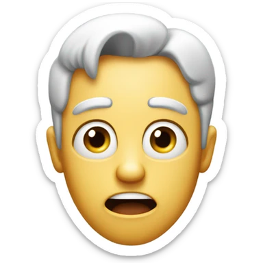 “What the hell?” Ahh face sticker